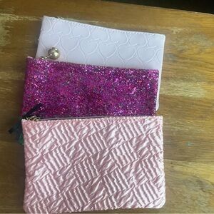 Set of Three Pink and Purple Clutches
